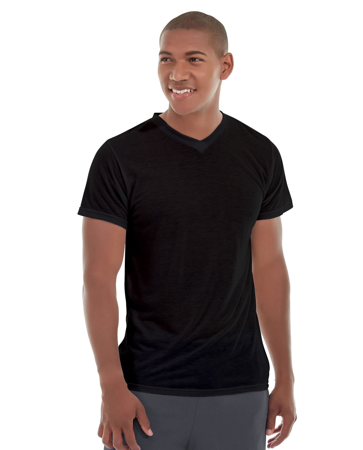 Ryker LumaTech™ Tee (V-neck)-L-Black