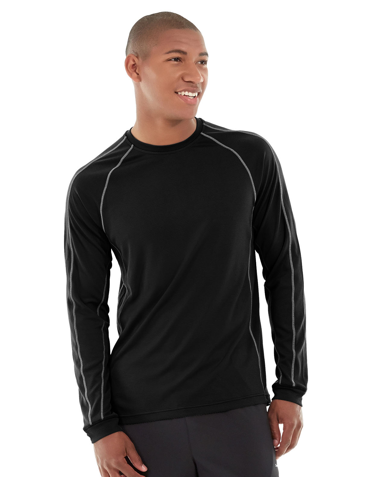 Deion Long-Sleeve EverCool™ Tee-S-Black