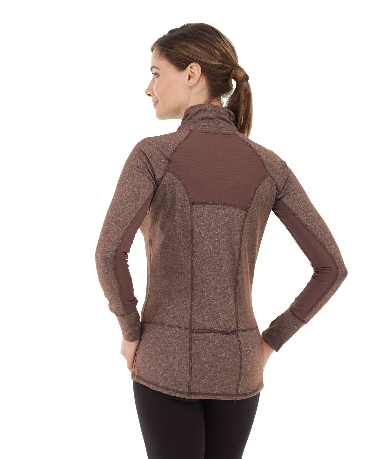 Riona Full Zip Jacket-XS-Brown - Image 3