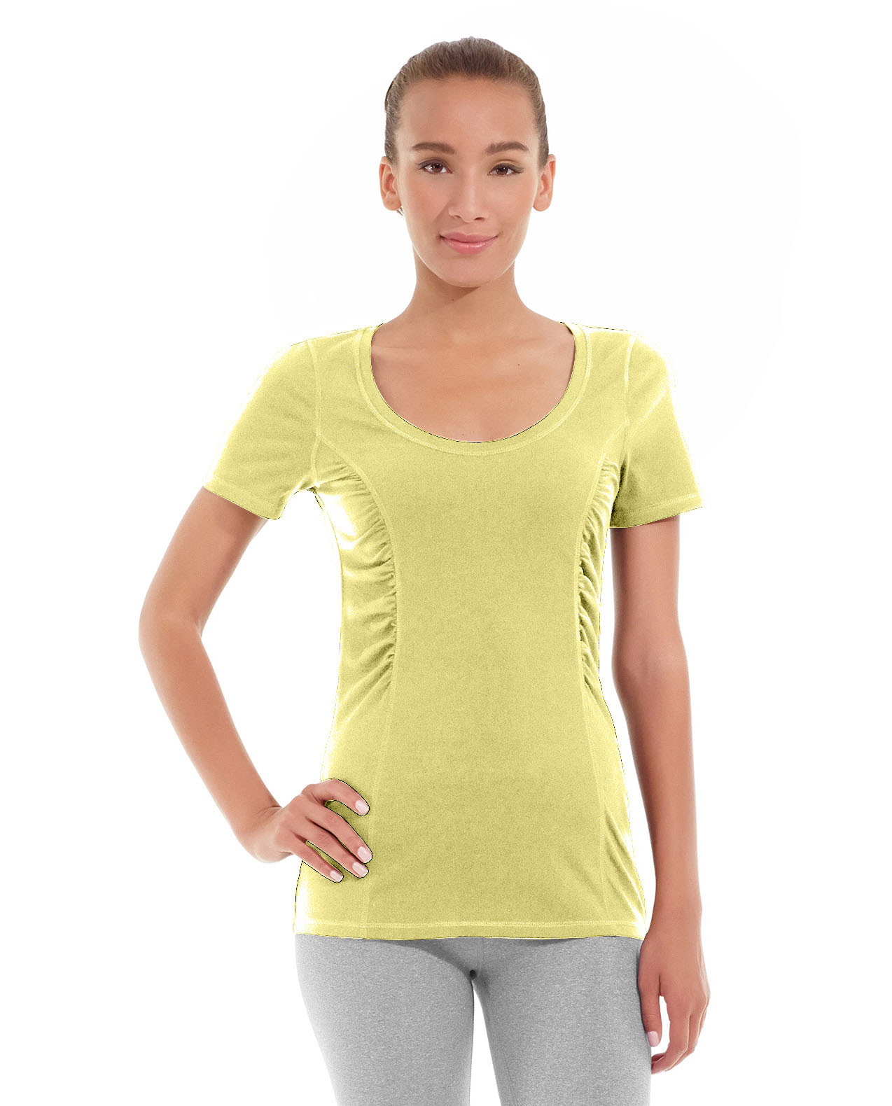 Juliana Short-Sleeve Tee-L-Yellow