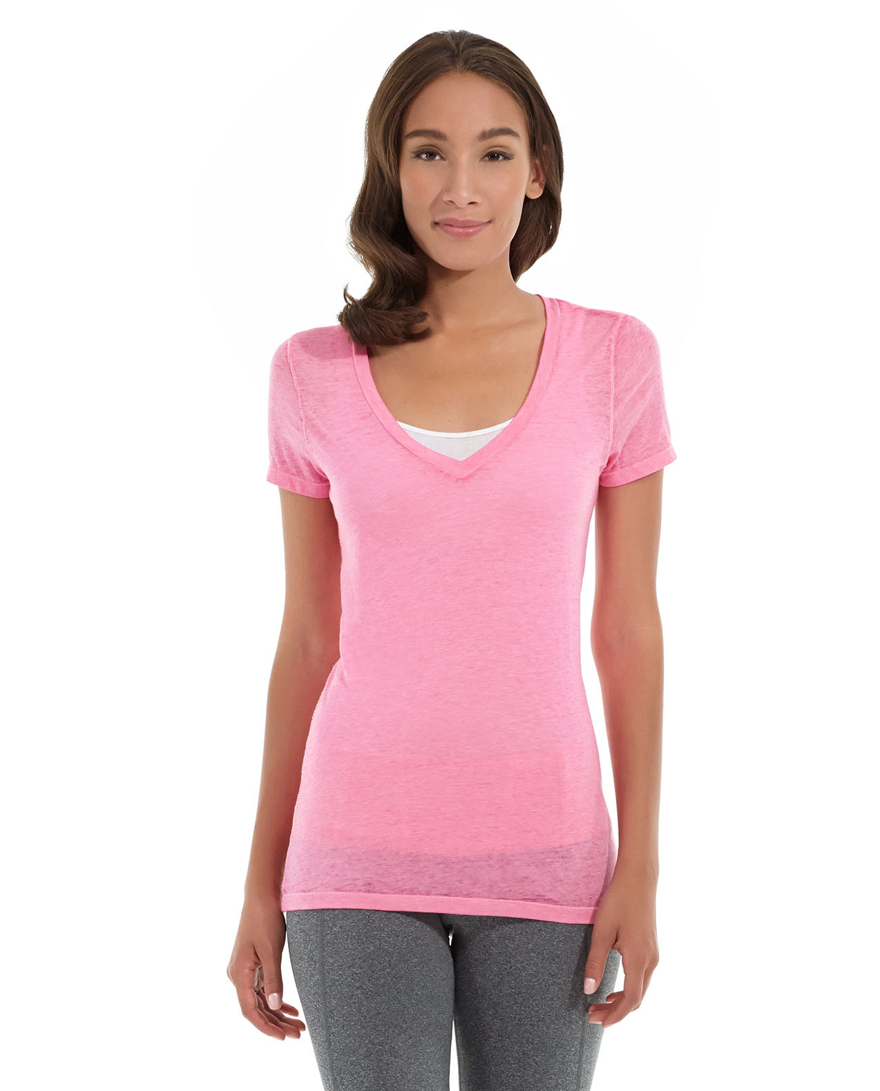 Karissa V-Neck Tee-XL-Red